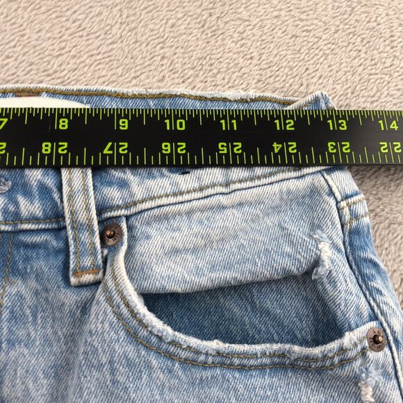 Abercrombie & Fitch Womens Jeans 26/2 90s Straight High Rise Distress Straight - Picture 4 of 16